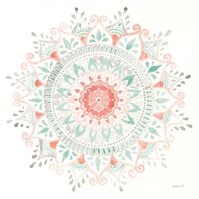 Mandala Delight I by Danhui Nai - Wrapped Canvas Painting Latitude Vive Size: 30cm H x 30cm W on Productcaster.