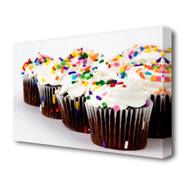 Cupcake Sprinkles Kitchen - Wrapped Canvas Photograph Print East Urban Home Size: 101.6 cm H x 142.2 cm W on Productcaster.