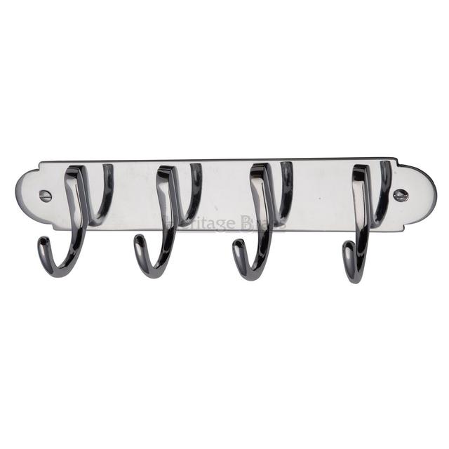 Metal Wall Wall Hook Heritage Brass Finish: Polished Chrome on Productcaster.