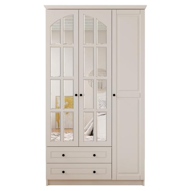 Antion 3 Door Manufactured Wood Wardrobe Rosalind Wheeler on Productcaster.