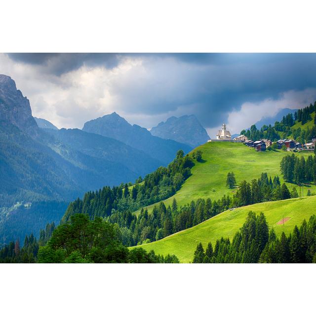 Church in Dolomites Alps by Tomassereda - Wrapped Canvas Photograph Alpen Home Size: 20cm H x 30cm W on Productcaster.