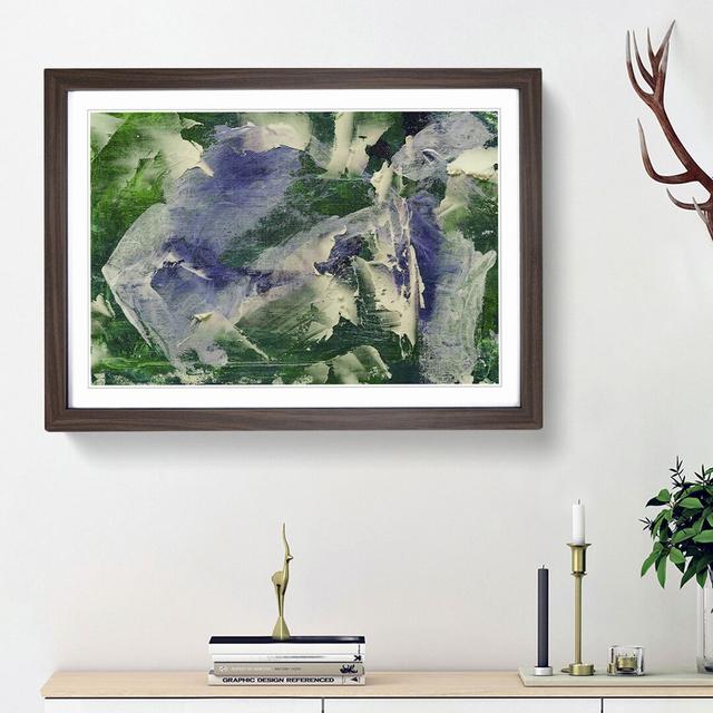 Abstract Art Painting Vol.184 by S.Johnson - Picture Frame Painting Print East Urban Home Frame Option: Walnut Framed, Size: 36cm H x 48cm W x 2cm D on Productcaster.