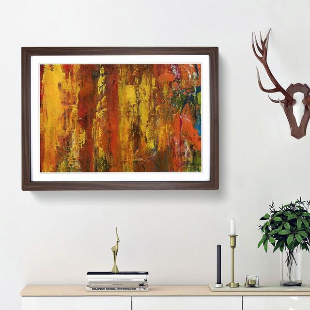 Abstract Art Painting Vol.142 by S.Johnson - Picture Frame Painting Print on Paper East Urban Home Size: 45cm H x 63cm W x 2cm D, Frame Option: Walnut on Productcaster.