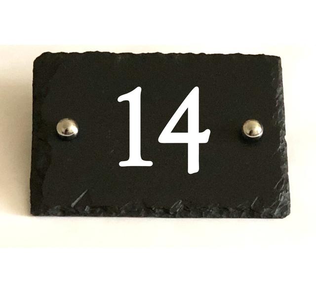 Josia 1-Line Wall Address Plaque Dakota Fields Number: 14 on Productcaster.