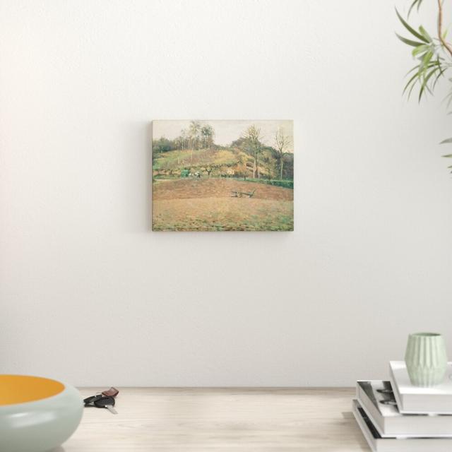 Ploughland, 1874 by Camille Pissarro - Unframed Art Print on Paper East Urban Home Size: Small on Productcaster.