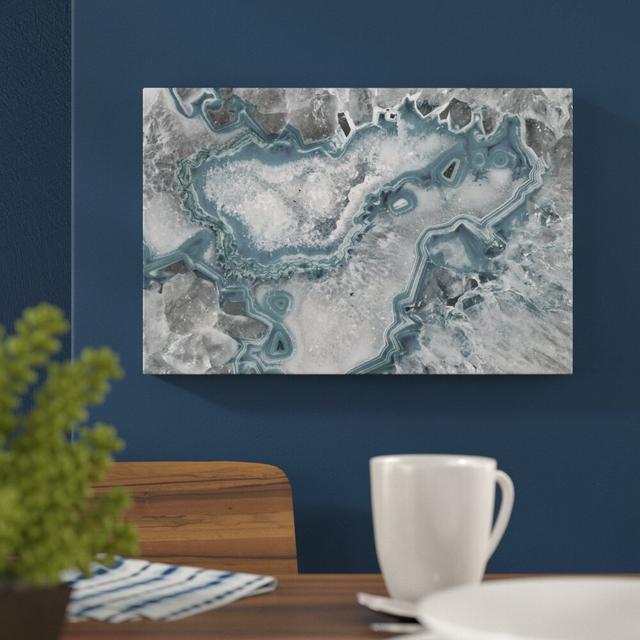 Ice Layers - Wrapped Canvas Graphic Art Print East Urban Home Size: 101 cm H x 152 cm W x 3.81 cm D on Productcaster.