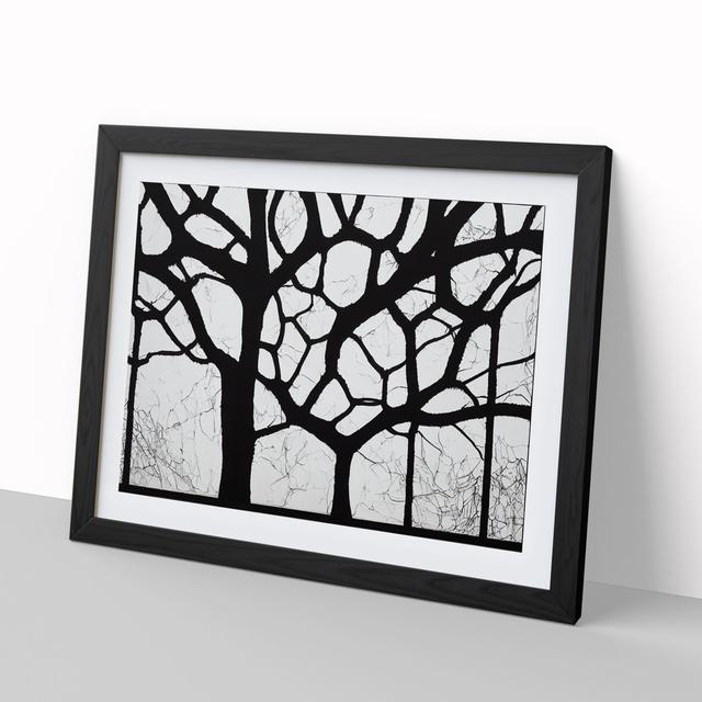 Artsy Trees - Picture Frame Graphic Art Alpen Home Size: 25cm H x 34cm W, Frame Colour: Black on Productcaster.