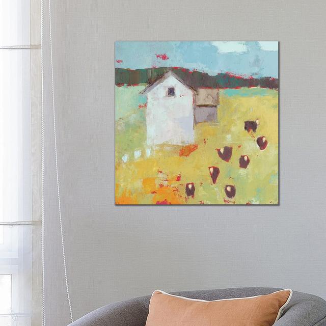 Potosi Barn by Sue Jachimiec - Wrapped Canvas Painting Brambly Cottage Size: 66.04cm H x 66.04cm W x 1.9cm D on Productcaster.