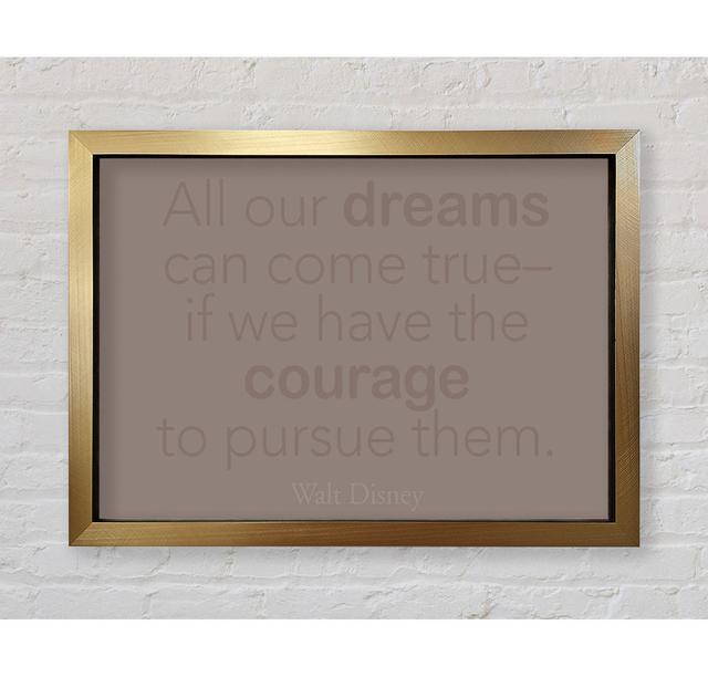 Walt Disney All Our Dreams Beige - Print Bright Star Size: 59.7cm H x 84.1cm W on Productcaster.