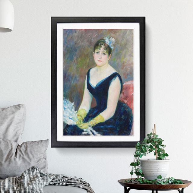 Madame Leon Clapisson by Pierre-Auguste Renoir - Picture Frame Painting East Urban Home Size: 48cm H x 36cm W x 2cm D, Frame Option: Black Framed on Productcaster.