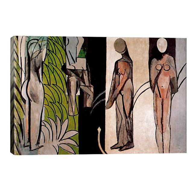 Bathers by a River by Henri Matisse - Painting Print Rosalind Wheeler Size: 45.72cm H x 66.04cm W x 1.91cm D, Format: Wrapped Canvas on Productcaster.