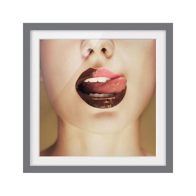 Chocolate Framed Photographic Art Print East Urban Home Frame Options: Matt grey, Size: 50cm H x 50cm W on Productcaster.