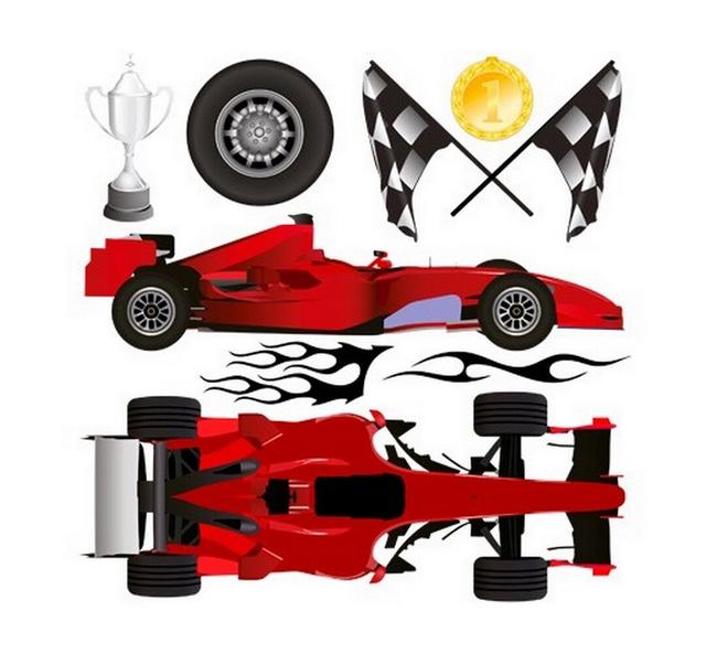 Car Racing Wall Sticker East Urban Home Size: 122cm H x 122cm W on Productcaster.