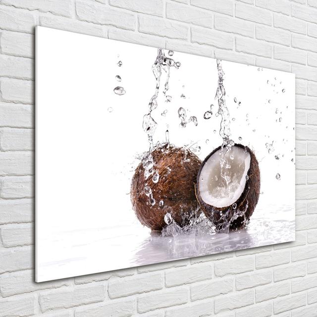 Glasbild Coconut And Water Ebern Designs on Productcaster.