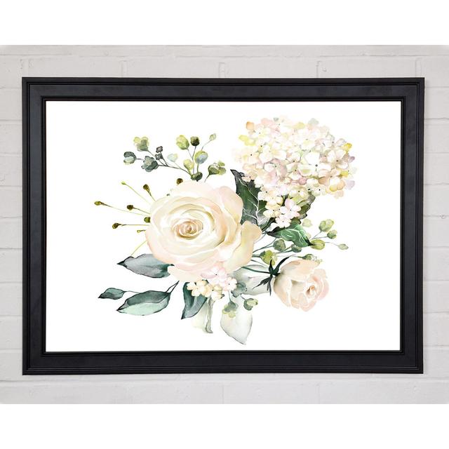 Light Pink Roses Display - Single Picture Frame Art Prints Mercer41 Size: 84.1cm H x 118.9cm W x 1.5cm D on Productcaster.