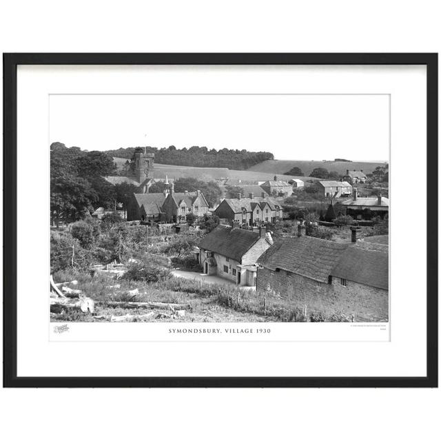 'Symondsbury, Village 1930' by Francis Frith - Picture Frame Photograph Print on Paper The Francis Frith Collection Size: 45cm H x 60cm W x 2.3cm D on Productcaster.