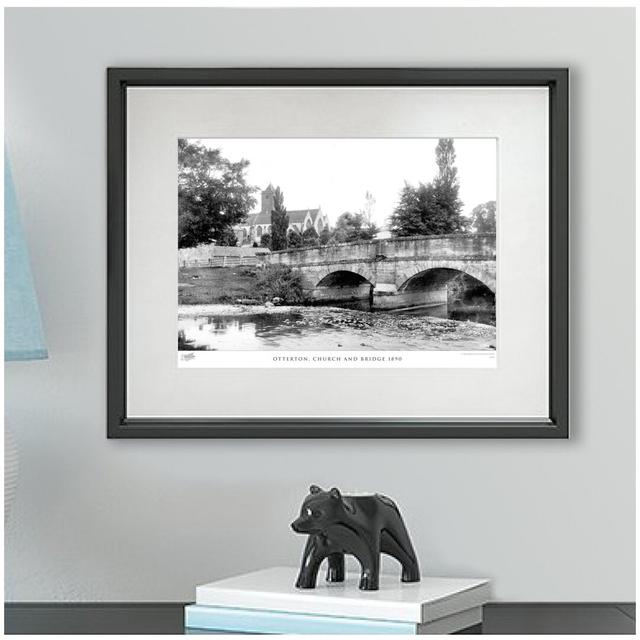 'Otterton, Church and Bridge 1890' by Francis Frith - Picture Frame Photograph Print on Paper The Francis Frith Collection Size: 40cm H x 50cm W x 2.3 on Productcaster.