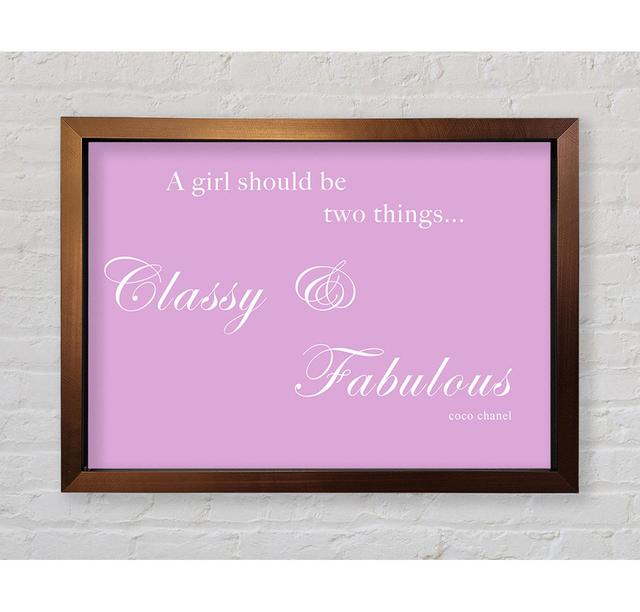 Classy N Fabulous Framed Print Happy Larry Colour: Pink, Size: 84.1cm H x 118.9cm W on Productcaster.