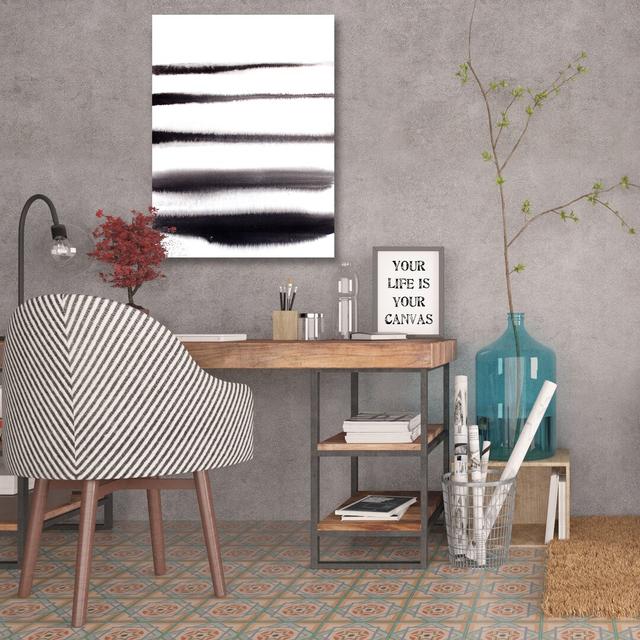 Invisible Zebra by Kent Youngstrom - Wrapped Canvas Painting Print East Urban Home Size: 102cm H x 76cm W x 4cm D on Productcaster.