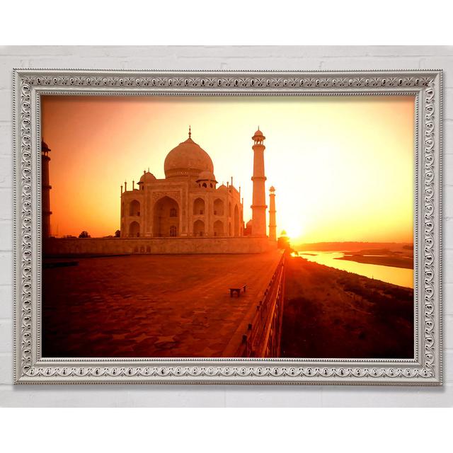 The Taj Mahal At Sunset India - Print Bright Star Size: 42cm H x 59.7cm W x 3cm D on Productcaster.