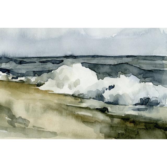 Loose Watercolor Waves II Highland Dunes Size: 51cm H x 76cm W x 3.8cm D on Productcaster.