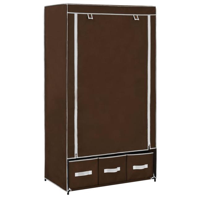 Alrik Wardrobe Rebrilliant Finish: Brown on Productcaster.