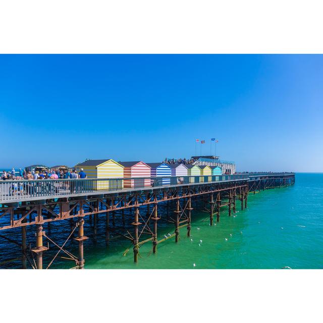 Arwan Beach Cabanas Of Hastings - Wrapped Canvas Photograph 17 Stories Size: 30cm H x 46cm W x 3.8cm D on Productcaster.