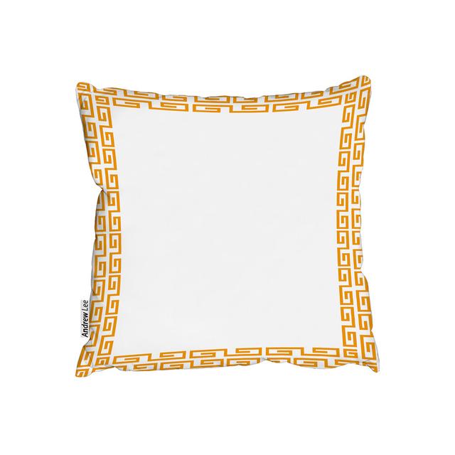 Golden Egyptian Border Outdoor Cushion Andrew Lee Size: 45cm H x 45cm W on Productcaster.