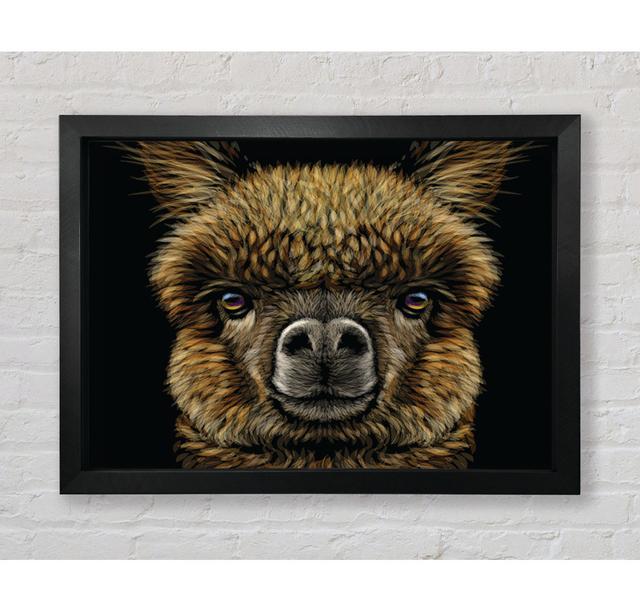 Alpaca Up Close - Print Bloomsbury Market Size: 100cm H x 141.4cm W x 3.4cm D on Productcaster.