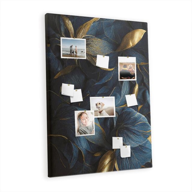 Wall Mounted cork board with print home decor pin board for office bulletin Tropical leaves East Urban Home on Productcaster.