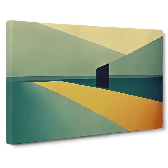 Bold Suprematism Art Vol.3 Abstract - Wrapped Canvas Painting George Oliver Size: 40cm H x 60cm W x 3cm D on Productcaster.