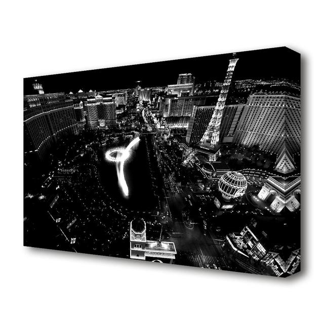 Vegas- Photograph Print on Canvas East Urban Home Size: 81.3 cm H x 121.9 cm W on Productcaster.