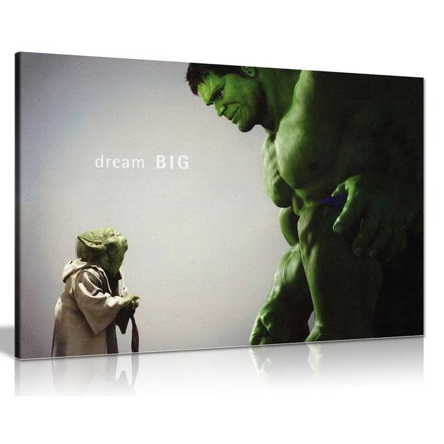 The Hulk Comic Book - Wrapped Canvas Graphic Art Panther Print Size: 61cm H x 91cm W on Productcaster.