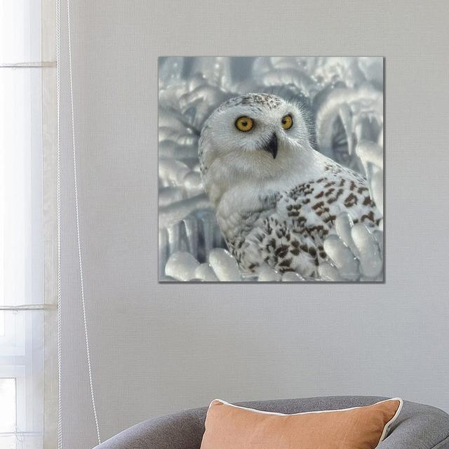 Snowy Owl Sanctuary by Collin Bogle - Wrapped Canvas Photograph Union Rustic Size: 66.04cm H x 66.04cm W x 3.81cm D on Productcaster.