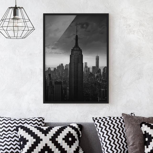 New York Rockefeller View - Picture Frame Graphic Art 17 Stories Size: 40cm H x 30cm W x 2cm D, Frame Option: Black Framed on Productcaster.