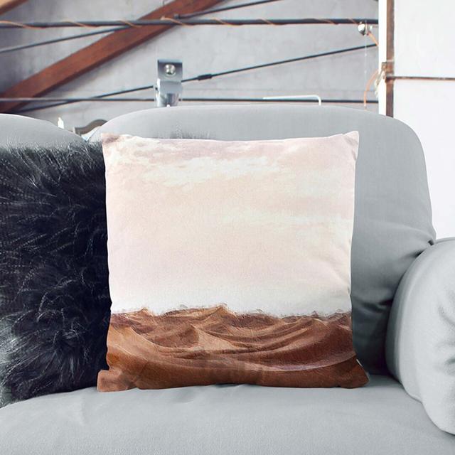 Hike over the Sahara Desert Cushion with Filling East Urban Home Size: 55cm H x 55cm W x 20cm D, Backing Colour: Black on Productcaster.