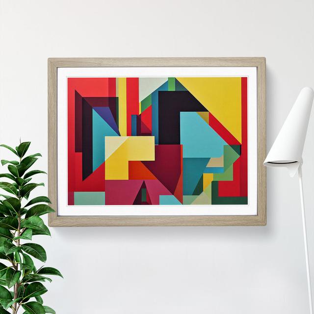 Shapes - Picture Frame Graphic Art Metro Lane Size: 25cm H x 34cm W, Frame Colour: Oak Framed on Productcaster.