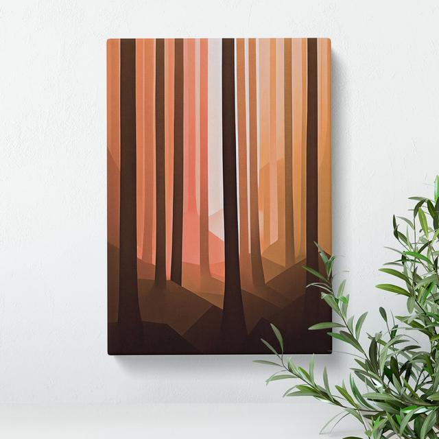 Autumnal Forest No.5 - Wrapped Canvas Print Alpen Home Size: 76cm H x 50cm W on Productcaster.