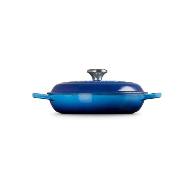 Le Creuset Cast Iron Shallow Casserole Le Creuset Size: 26cm / 2.2L, Colour: Azure on Productcaster.