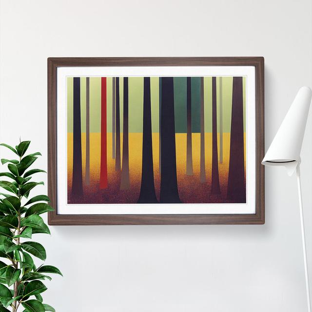 A Mystical Abstract Forest - Single Picture Frame Print Alpen Home on Productcaster.