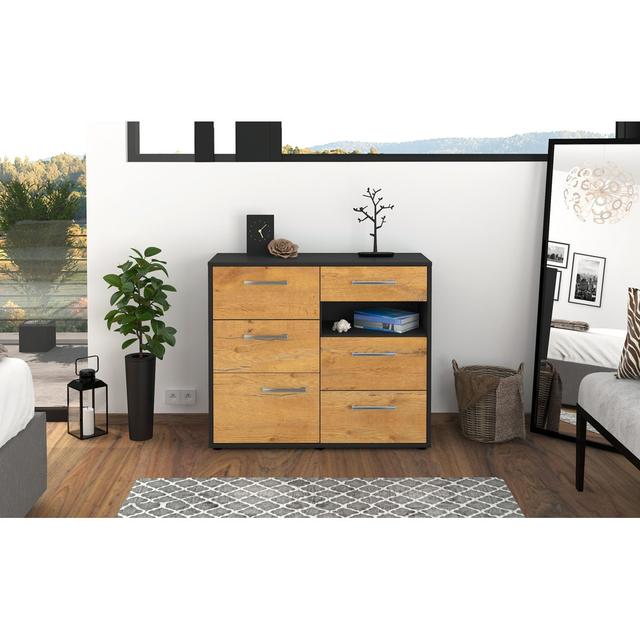 Bangaly TV Stand for TVs up to 70" Brayden Studio Colour: Oak/Anthracite on Productcaster.