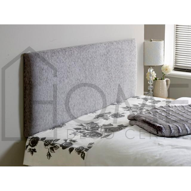 Upholstered Headboard Home deco centre Colour: Light Grey, Upholstery: Chenille, Size: Single (3') on Productcaster.