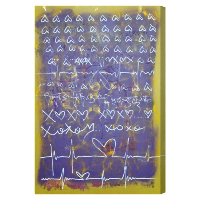 'Heart Beat' by Tiago Magro Art Print Wrapped on Canvas Oliver Gal Size: 114cm H x 76cm W on Productcaster.