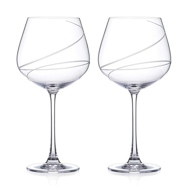 640ml Crystal Flute Set (Set of 2) Diamante on Productcaster.