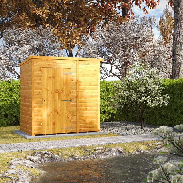 4.3 ft. W x 6.3 ft. D Solid Wood Tongue & Groove Pent Garden Shed POWERSHEDS on Productcaster.