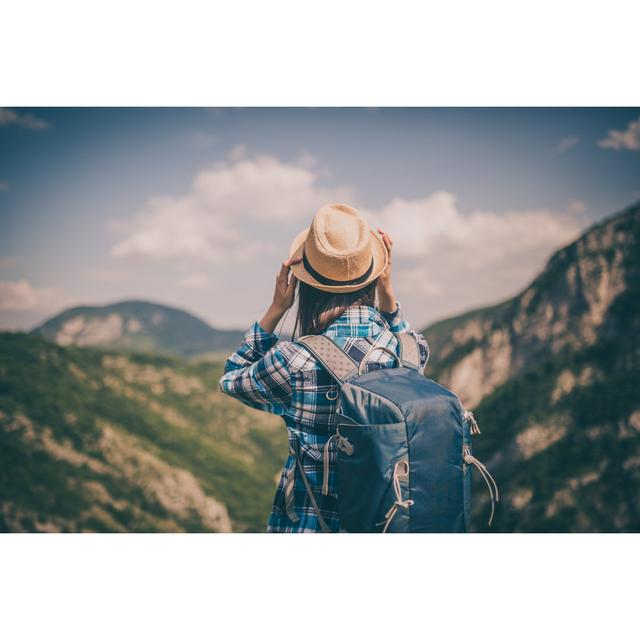 Woman Mountain Hiker by Eclipse_images - No Frame Print on Canvas 17 Stories Size: 50cm H x 75cm W on Productcaster.