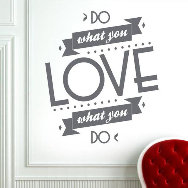 Do What You Love What You Do Wall Sticker East Urban Home Colour: Dark Green, Size: Medium on Productcaster.