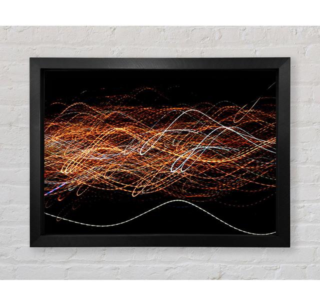 Radio Waves Framed Print Ivy Bronx Size: 42cm H x 59.7cm W on Productcaster.