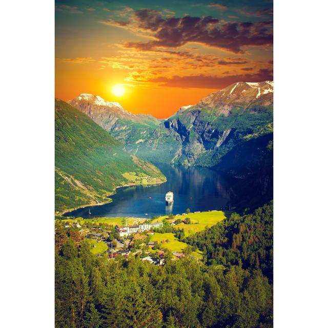 Northern Norwegian Fjords. by Lindrik - Wrapped Canvas Print Alpen Home Size: 61cm H x 91cm W on Productcaster.