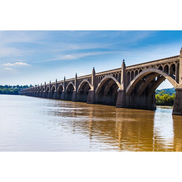 Hibbard Columbia Wrightsville Bridge by Gsheldon - Wrapped Canvas Print Latitude Run Size: 30 cm H x 46 cm W x 3.8 cm D on Productcaster.